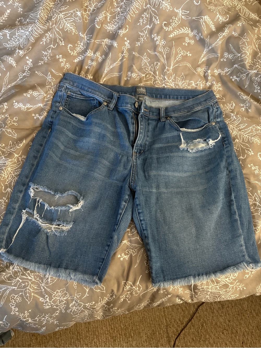 New York & Company Soho Jeans blue denim shorts